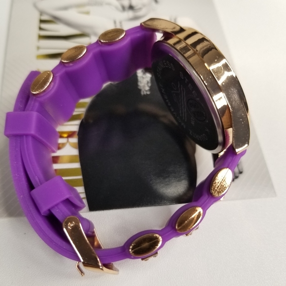 Womens Purple Rhinestone Watch - Picture 6 of 8